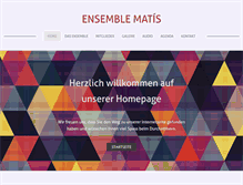 Tablet Screenshot of ensemblematis.com